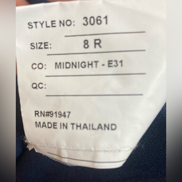 NWT DESSY COLLECTION Draped Backless Crepe Dress With Pockets SIZE 8 - Picture 8 of 12